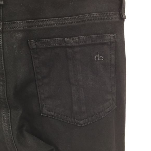 Rag & Bone black coated legging jeans skinny women 25 - Picture 5 of 8